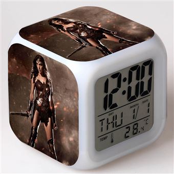 Despertador Infantil HSMY | LED | Multifuncional Colorido | Wonder Woman 2 - 1