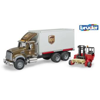 Camião UPS de Brincar Bruder com Porta Paletes Mack Granite