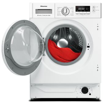 Máquina de Lavar e Secar Roupa Hisense WD3M841BWIES | Encastrável | 8/6 Kg | 1400 RPM | E | Branco - 1