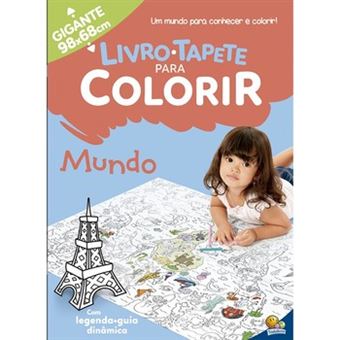 Livro-Tapete Para Colorir: Mundo - 1