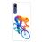 Capa Hapdey para Huawei P20 Pro - P20 Plus Design Ciclista Colorido Abstrato em Silicone Flexível e TPU_0