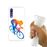 Capa Hapdey para Huawei P20 Pro - P20 Plus Design Ciclista Colorido Abstrato em Silicone Flexível e TPU_3
