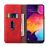 Capa PU cavalo louco auto-absorvido vintage vermelho para Samsung Galaxy A50_3