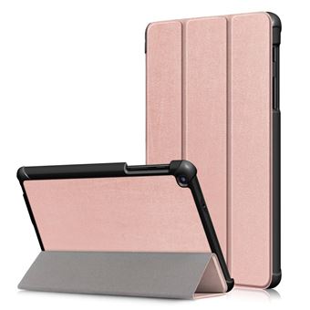 Capa PU dobra tripla com suporte ouro rosa para Samsung Galaxy Tab A 8 (2019) SM-P200/P205 - 1
