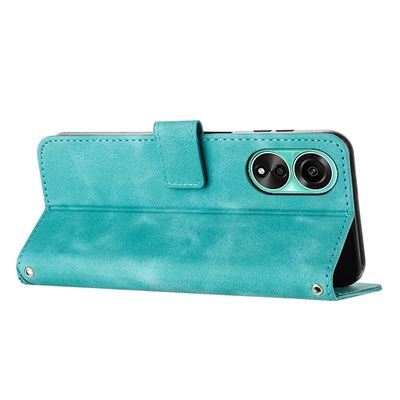 Para OPPO A78 4G / A58 5G Funda Para Teléfono Con Parte Trasera De Cuero Magnético Con