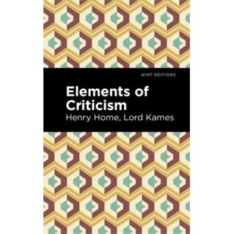 Elements Of Criticism - 1