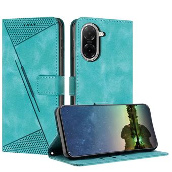 Capa FOXDOCK para Xiaomi Redmi A5 4G/POCO C71 4G | Pele | Flip | 3 Compartimentos para Cartões | Verde - 1