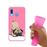 Capa Hapdey para Samsung Galaxy A40 2019 Design Pug Bebé a Posar 2 em Silicone Flexível e TPU Cor-de-Rosa_3