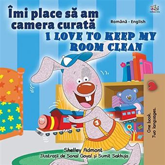 I Love To Keep My Room Clean Romanian English Bilingual Childrens Book - 1