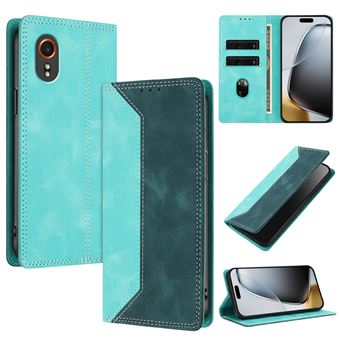 Capa FLOODKING para Samsung Galaxy X Cover 7 | Couro Premium Bicolor | Porta-Cartões | RFID | Suporte | Verde Escuro - 1