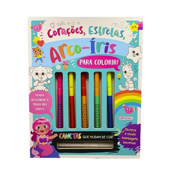 Mania Colorida: Corações, Estrelas E Arco-Íris - Para Colorir Com Canetas Que Mudam De Cor! - 1