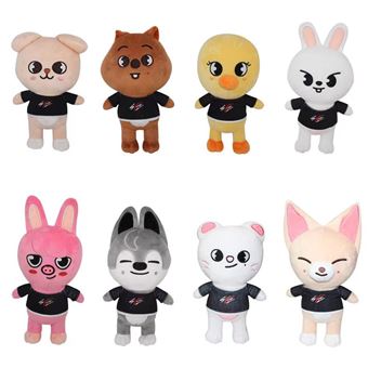 Peluche V-REEL QT01 Stray Kids SKZOO - Conjunto de 8 unidades | 20cm - 1
