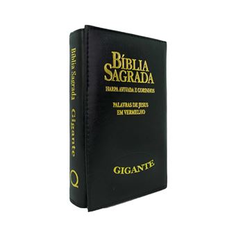 Biblia Rc Pjv Letra Gigante Com Harpa Avivada E Corinhos Carteira Preta Edifique - 1