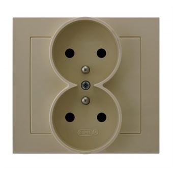 Tomada Ospel GP-2WZ/01 | Bege - 1