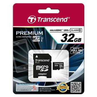 Cartão de Memória Transcend 32GB microSDHC Class 10 UHS-I | Vermelho - 1