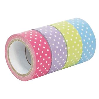 Fita Cola Decorada Plus | 4 Unidades | 4 Cores - 1