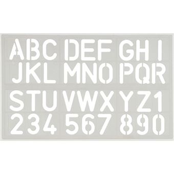 Régua Alfanumérico Makro Paper | 30 mm - 1