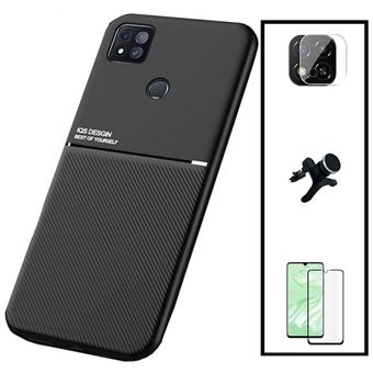 Kit Capa Traseira Magnética Anti Choque + Película de Vidro Temperado GorilasGlass + Película de Câmara Traseira + Suporte Magnético Com Pernas G4M para Xiaomi Poco C31 - 1