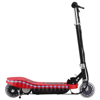 Trotinete/scooter elétrica com LEDs vidaXL |120W | Vermelho - 1