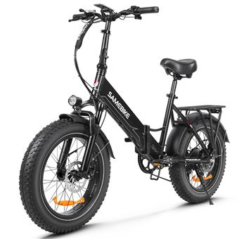 Bicicleta Elétrica Dobrável SAMEBIKE LOTDM200-II | 750W | 48V | 13Ah | Smart NFC | Preto - 1