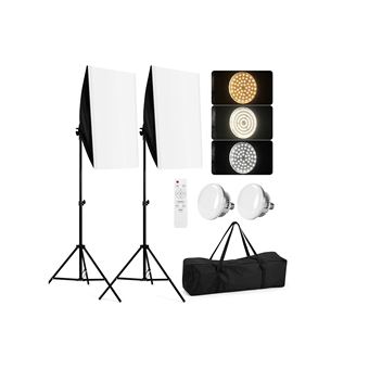 Kit 2 Softboxes LED  F+ com Comando | Bicolor - 1