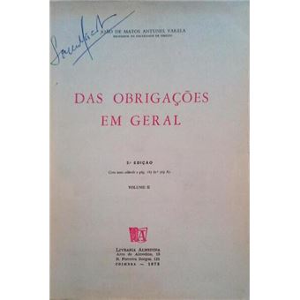 Das obrigações em geral. [volume ii] - 1
