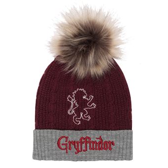 Chapéu Harry Potter Gryffindor House Fur Pom | Tamanho Único - Castanho-avermelhado - 1