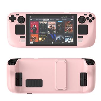Capa Estojo de proteção em PC com suporte V-REEL para Steam Deck - Rosa - 1