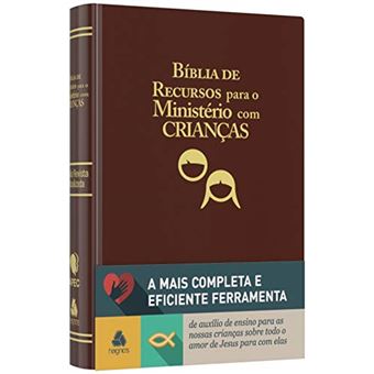Bíblia de Recursos para o Ministério com Crianças - Luxo Marrom - 1
