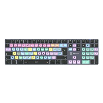 Teclado Wireless Logickeyboard LKB-FCPX10-TM | Idioma: Francês | Cinzento, Titânio - 1