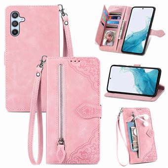 Capa FOXDOCK para Samsung Galaxy A56 5G | 7 Compartimentos para Cartões | Rosa - 1