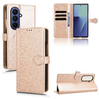 Capa FOXDOCK para Samsung Galaxy Z Fold7 | Fecho Magnético | TPU Macio | Compartimentos para Cartões | Dourado - 1