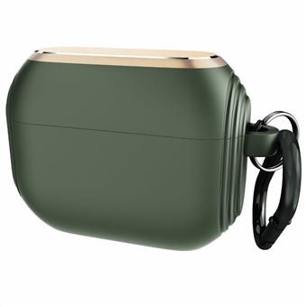 Capa Silicone DIROSE com Mosquetão Verde meia-noite para AirPods Pro - 1