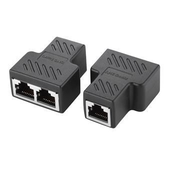 Splitter Cabo de Rede RJ45 Xin Yue 8106 | Preto - 1