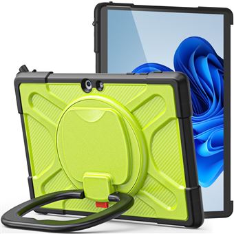 Capa silicone anti-riscos com muleta giratória, verde Magunivers para Microsoft Surface Go/Go 2/Go 3 10.5 inch - 1
