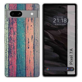 Capa Tumundosmartphone de silicone para Google Pixel 7a 5G Wood design 10 desenhos - 1