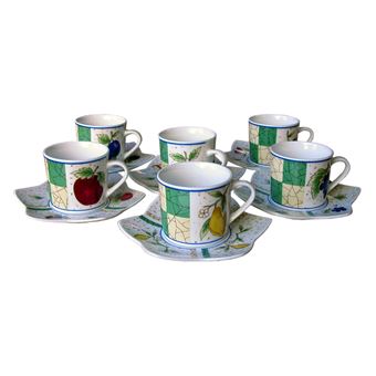 Serviço de Café Ideia Home Design Frutos | 24 Peças - 1