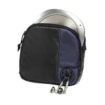 Hama CD Player Bag for Player and 3 CDs, black/blue - 1