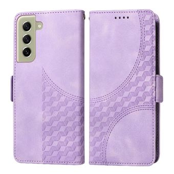 Capa FLOODKING para Samsung Galaxy S21 FE | Design Acolchoado | Couro PU Premium | Roxo - 1