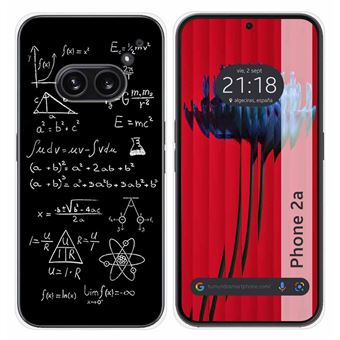 Capa de silicone TUMUNDOSMARTPHONE para Nothing Phone 2a 5G | desenhos fórmulas - 1