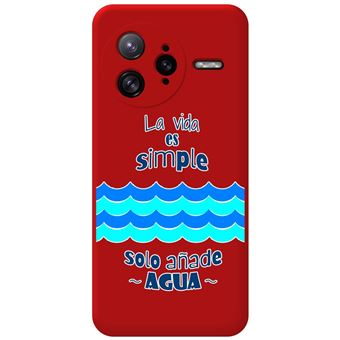 Capa Tumundosmartphone de Silicone Líquido vermelha para Xiaomi Poco F7 Ultra 5G com desenhos de design à prova d'água - 1