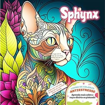 Sphynx - Livro De Colorir Antiestresse - 1
