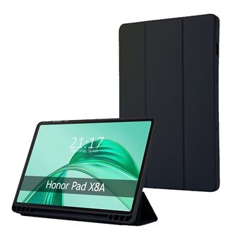 Capa flip TUMUNDOSMARTPHONE inteligente para Honor Pad X8a | preta - 1