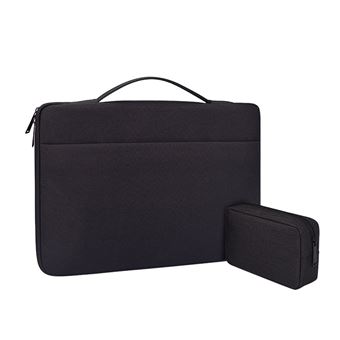 Mala HSMY com Saco do Adaptador para Computador Portátil 15.4 '' | Preto | 375 x 265 x 25 mm - 1