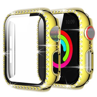 Capa HSMY Rígida Brilhante com Protetor de Ecrã para Apple Watch Series 6 / SE | 40 mm - Dourado - 1