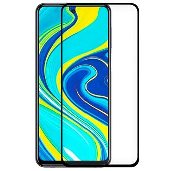 Película COOL de Vidro Full Cover com Rebordos em Preto para Xiaomi Redmi Note 9S / Note 9 Pro - 1