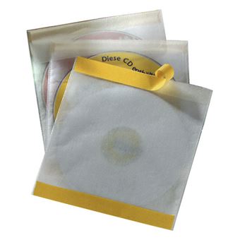 Durable CD Fix Sleeve case 1 discs Transparent - 1
