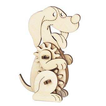 Mini quebra-cabeça mecânico 3D DAM | cachorro - 1