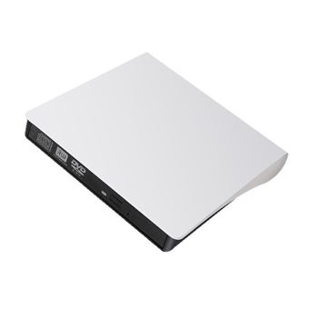Unidade DVD Externa USB Ultra Fina Gravadora/Reprodutora V-REEL QT06 - Branco - 1