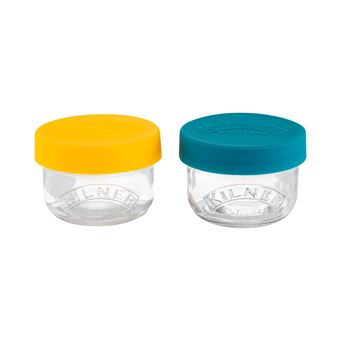 Caixa de armazenamento de comida Kilner 65025024 | Azul, Transparente, Amarelo - 1